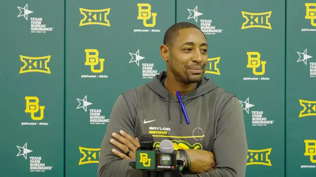 Poster image for Baylor Football: Dallas Baker Media Availability, Oct 21, 2025