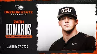 Oregon State Baseball Interview: Zach Edwards (1/27/26)