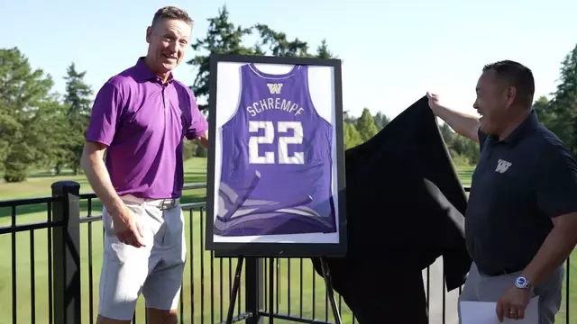 Poster image for Detlef Schrempf Finds Out His UW Jersey is Being Retired
