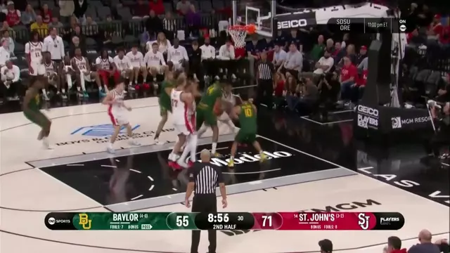 Poster image for Baylor Basketball (M): Tounde Yessoufou (15 PTS) vs. St. John's | November 25, 2025