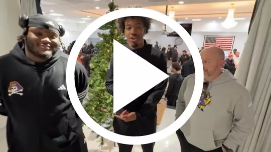 Poster image for ECU's Mike Wright at the Military Bowl Charity Event