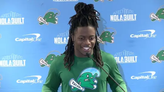 Poster image for Tulane Tuesday: Safety Jack Tchienchou - 11/11/25