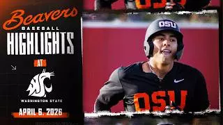 Oregon State Baseball Highlights: 4/6/26 vs. Washington State
