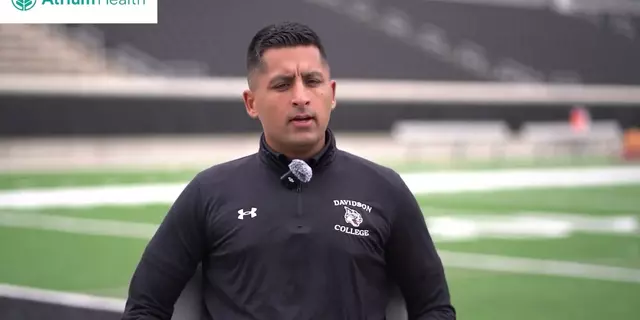 Poster image for WEEK 6: Coaches Corner with Head Coach Saj Thakkar presented by Atrium Health.