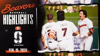 Oregon State Baseball Highlights: 2/15/26 vs. Stanford