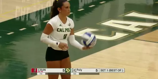 Poster image for Cal Poly vs. Cal State Northridge, Volleyball Highlights -- Sep 26th, 2025