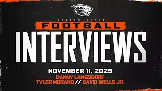 Oregon State Football Interviews: November 11, 2025