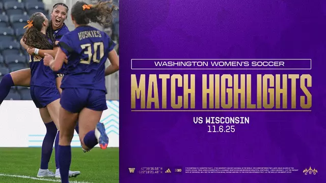 Poster image for No. 13 Washington 2, No. 15 Wisconsin 1 | Huskies Highlights