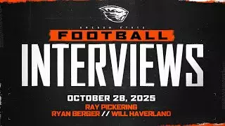 Oregon State Football Interviews: October 28, 2025