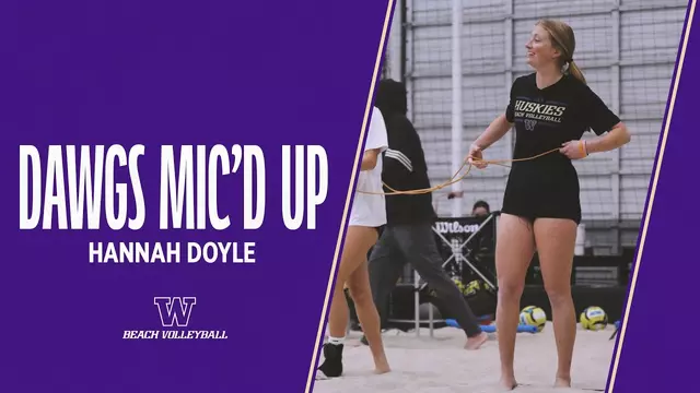 Poster image for Mic'd Up with UW Beach Volleyball's Hannah Doyle