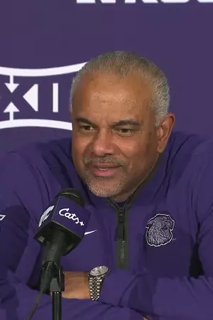 Poster image for K-State Men's Basketball | Coach Tang Postgame Press Conference vs UL Monroe