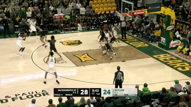 Poster image for Baylor Basketball (M): Obi Agbim (10 PTS) vs. Sacramento State | December 2, 2025