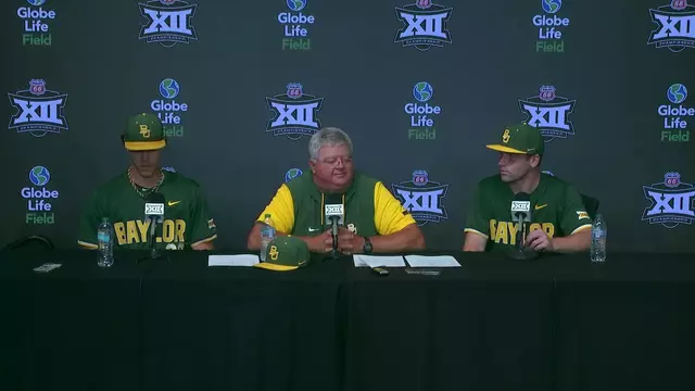 Poster image for Baylor Baseball: Postgame vs. Oklahoma State | Big 12 Championship | May 21, 2025