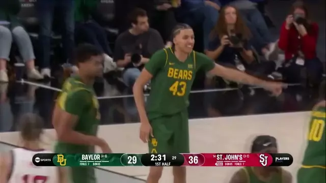 Poster image for Baylor Basketball (M): Isaac Williams (14 PTS) vs. St. John's | November 25, 2025