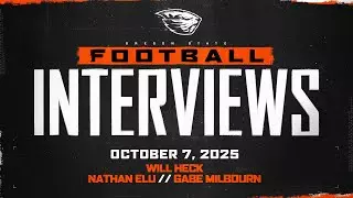 Oregon State Football Interviews: October 7, 2025