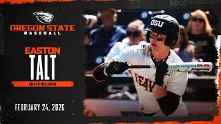 Oregon State Baseball Interview: Easton Talt (2/24/26)