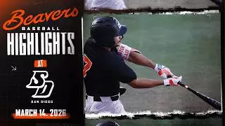 Oregon State Baseball Highlights: 3/14/26 vs. San Diego