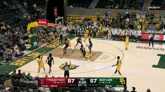 Poster image for Baylor Basketball (M): Isaac Williams (11 PTS) vs. Texas Tech | January 20, 2026