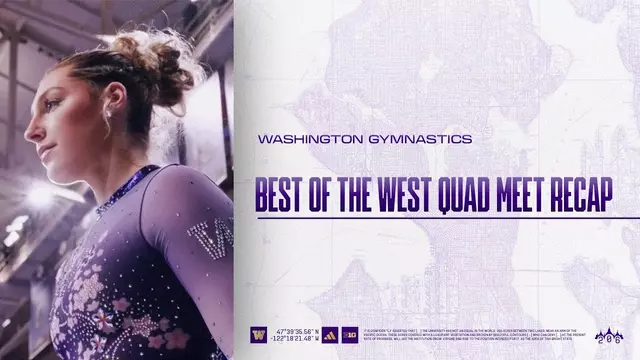 Poster image for Washington Gymnastics | Best of the West Quad Meet Recap