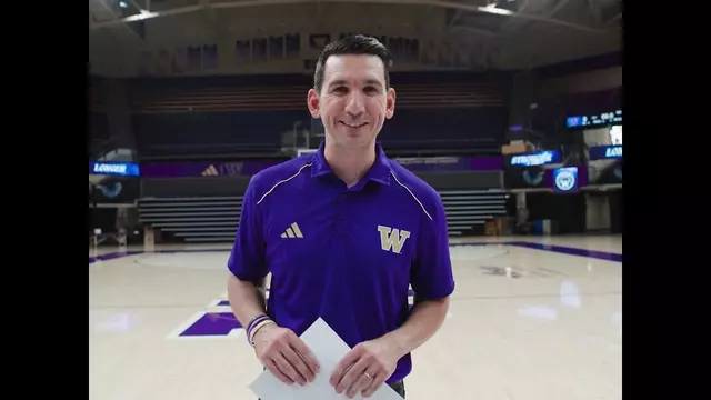 Poster image for Washington Men's Basketball 2025-26 Schedule Release