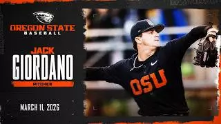 Oregon State Baseball Interview: Jack Giordano (3/11/26)
