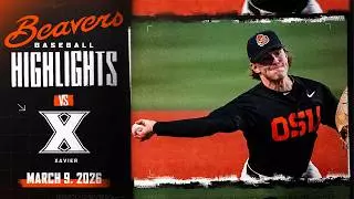 Oregon State Baseball Highlights: 3/9/26 vs. Xavier