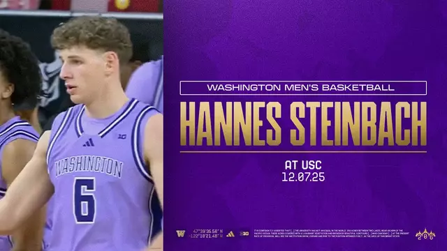 Poster image for Hannes Steinbach Highlights | Washington Men's Basketball vs USC