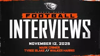 Oregon State Football Interviews: November 12, 2025