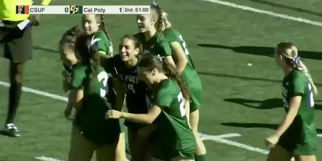 Poster image for Cal Poly vs. Cal State Fullerton, Women's Soccer Highlights -- Oct 12th, 2025