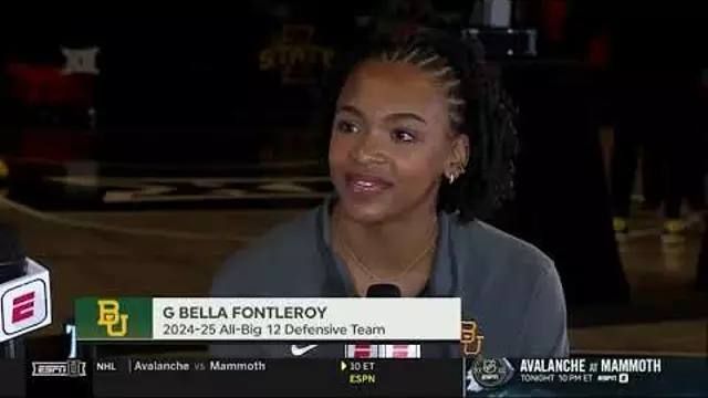 Poster image for Baylor Basketball (W): Big 12 Media Day Interviews (Nicki Collen & Bella Fontleroy) | Oct. 21, 2025