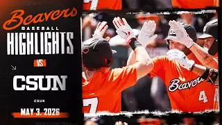 Oregon State Baseball Highlights: 5/3/26 vs. CSUN