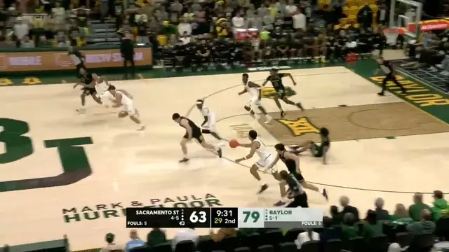 Poster image for Baylor Basketball (M): Michael Rataj (18 PTS) vs. Sacramento State | December 2, 2025