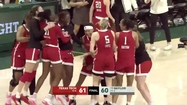 Poster image for Baylor Basketball (W): Condensed Game vs. Texas Tech | December 21, 2025