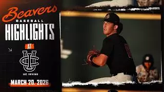 Oregon State Baseball Highlights: 3/20/26 vs. UC Irvine
