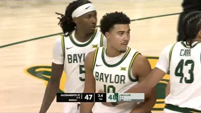 Poster image for Baylor Basketball (M): Isaac Williams IV (11 PTS) vs. Sacramento State | December 2, 2025