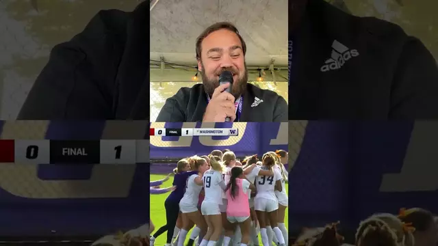 Poster image for Introducing the PA cam 🎙️ #GoHuskies #announcer #behindthescenes #soccer