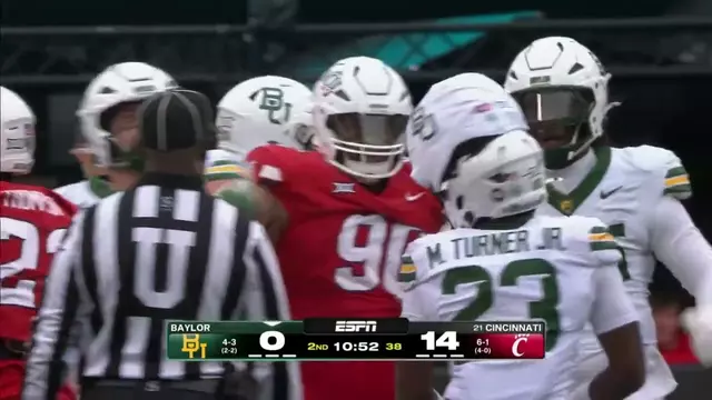 Poster image for Baylor Football: Highlights at Cincinnati | October 25, 2025