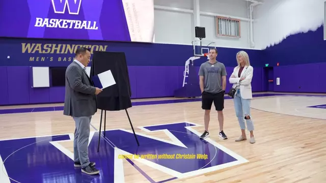 Poster image for Christian Welp's Wife, Melanie, Surprised with Jersey Retirement