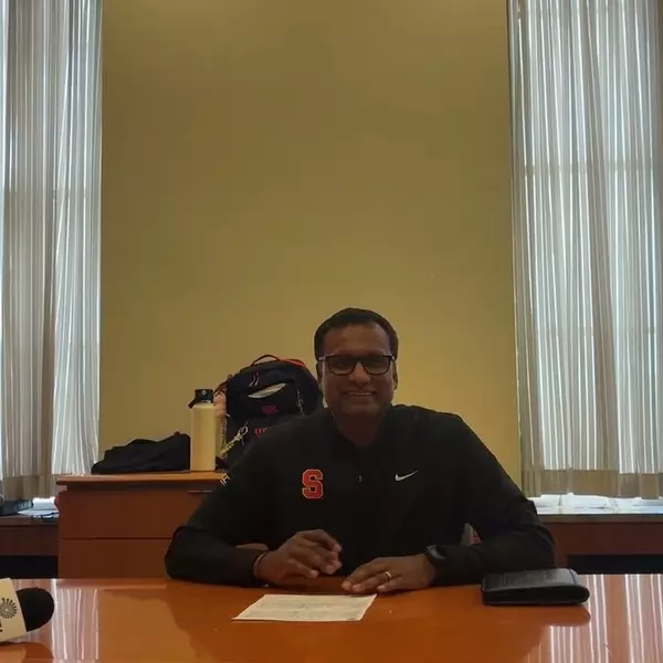 Image related to Bakeer Ganesharatnam Media Availability | Syracuse vs. Pitt