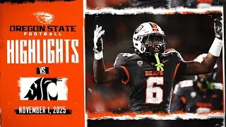 Oregon State Football Highlights Vs. Washington State (Nov. 1, 2025)