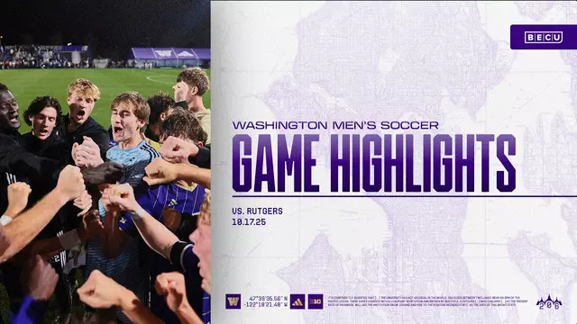 Poster image for Washington 2, No. 13 Rutgers 0 | Huskies Highlights