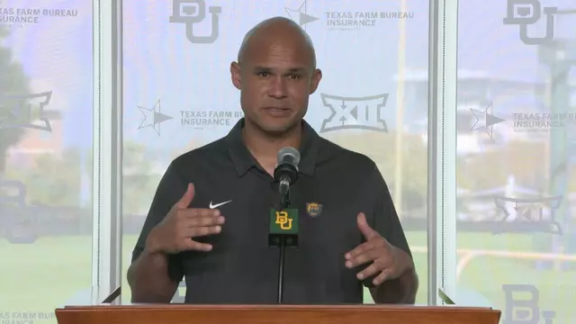 Poster image for Baylor Football: Weekly Press Conference with Dave Aranda | October 27, 2025