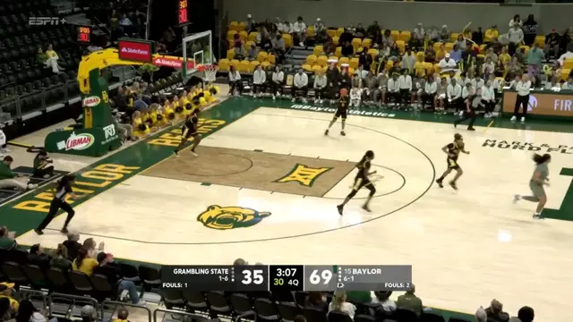 Poster image for Baylor Basketball (W): Darianna Littlepage-Buggs Highlights (10 PTS) vs. Grambling State | November