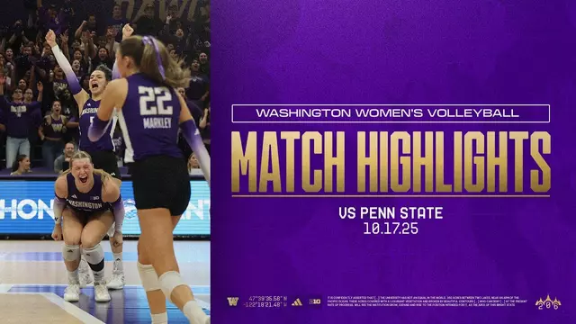 Poster image for Washington 3, No. 17 Penn State 2 | Huskies Highlights