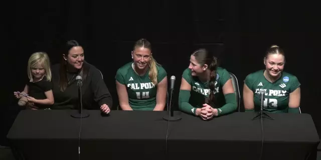 Poster image for Cal Poly Women's Volleyball NCAA Round 2 v USC Postgame Press Conference