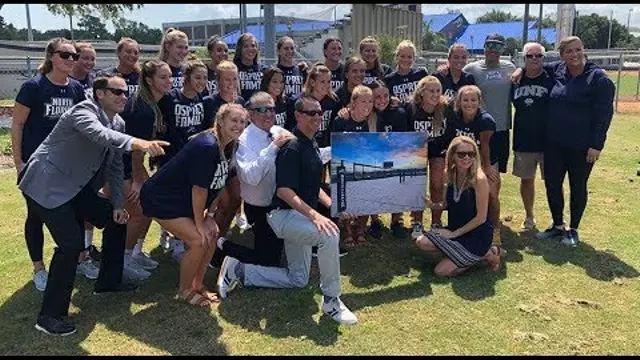 Poster image for "The Coop" - Speeches from The On-Campus Beach Volleyball Complex Announcement