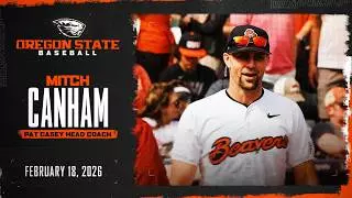 Oregon State Baseball Interview: Mitch Canham (2/18/26)