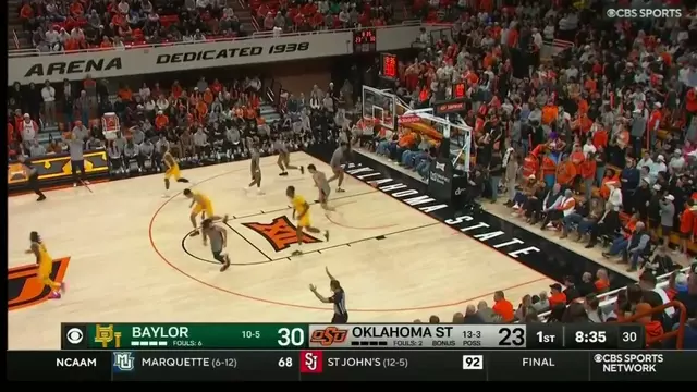 Poster image for Baylor Basketball (M): Isaac Williams (14 PTS) at Oklahoma State | January 13, 2026