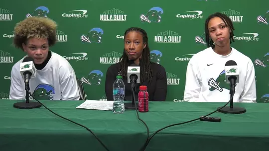 Poster image for Postgame WBB: HC Ashley Langford, Sherese Pittman, Victoria Keenan- 1/29/25
