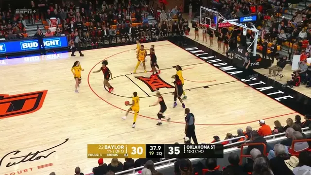 Poster image for Baylor Basketball (W): Taliah Scott (24 PTS) at Oklahoma State | December 31, 2025